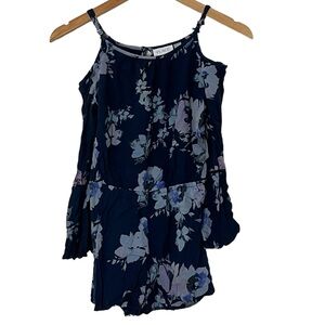 The Children’s Place | Rayon floral long sleeve cold shoulder short romp…